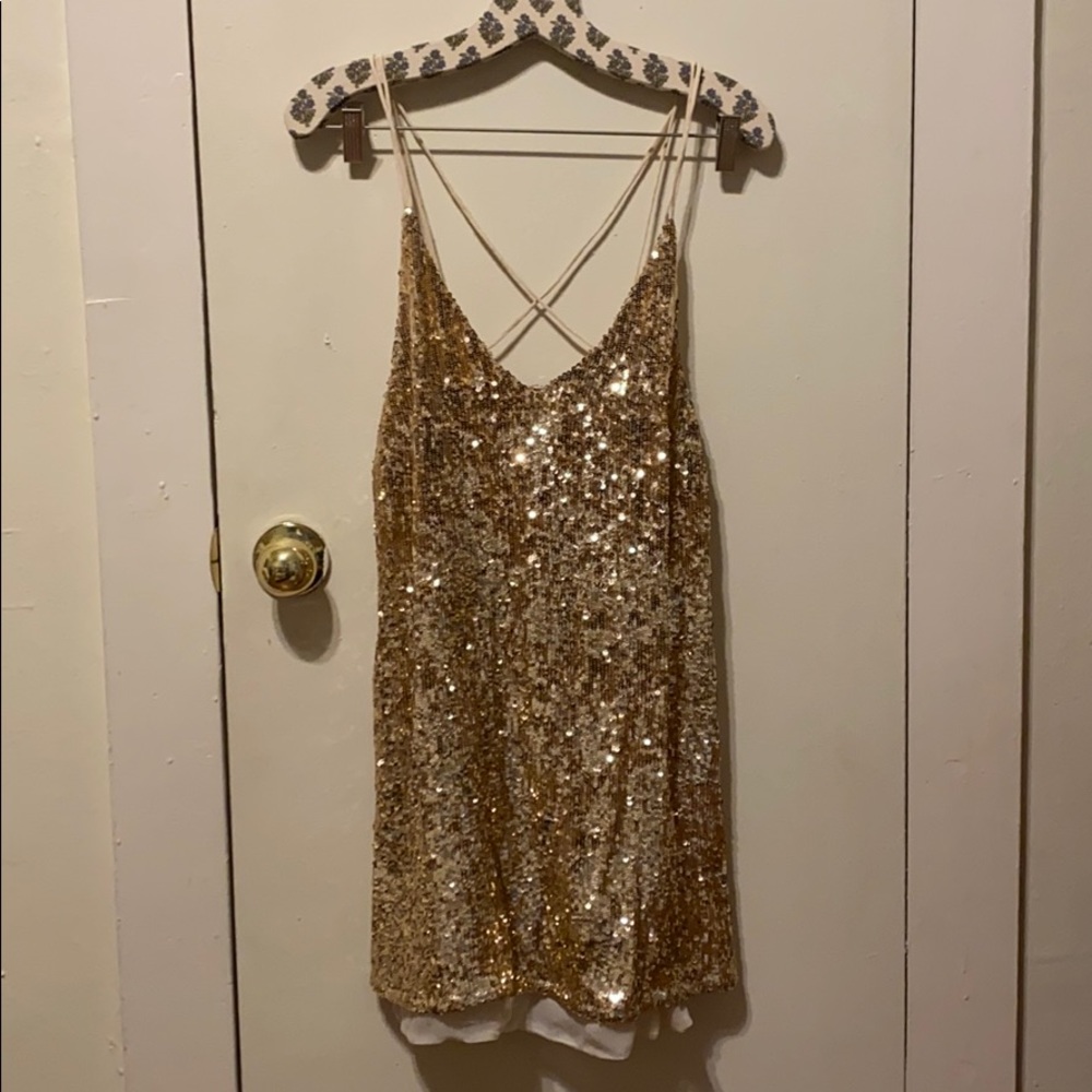 Free people sequin mini dress